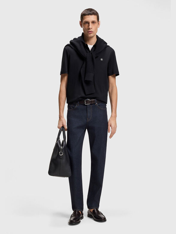 Short sleeved cotton polo shirt - 2