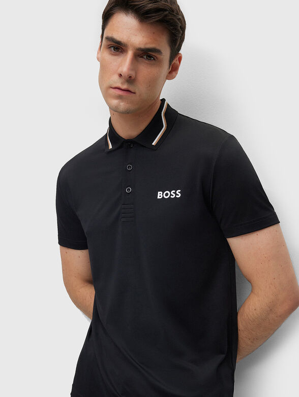 Contrast-logo polo shirt - 4