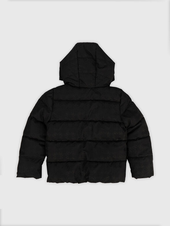 Hooded jacket with logo print - 2