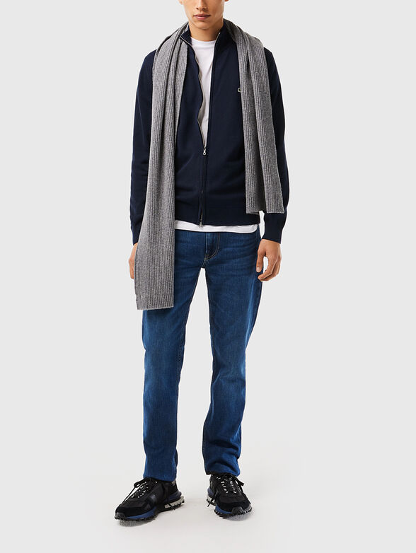 Cotton cardigan with zip - 2