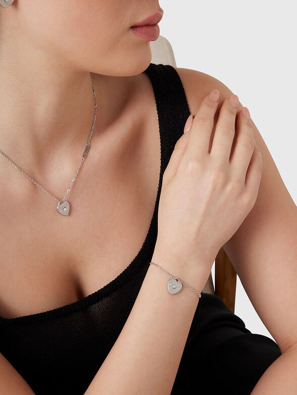 HEART bracelet with rhinestones - 2
