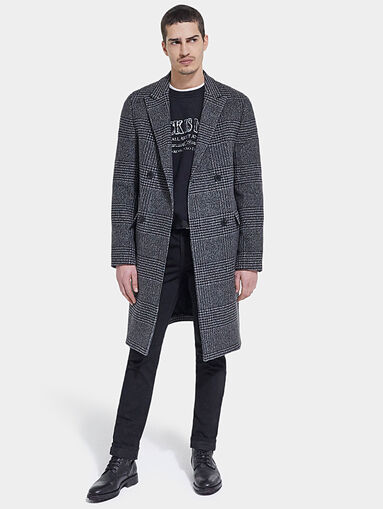 Wool blend double-breasted coat - 5