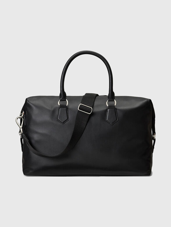 Black leather travel bag - 5