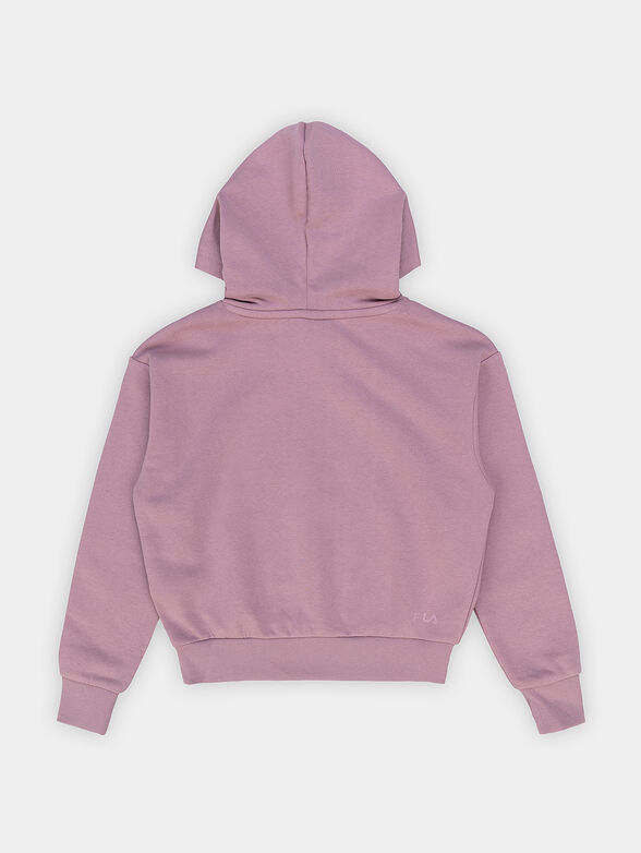 BRISSAGO cropped hooded sweatshirt with print - 2