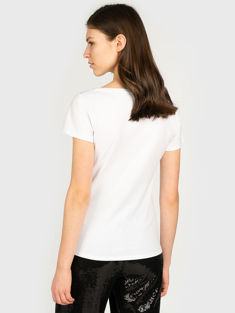 Black t-shirt with logo lettering - 3