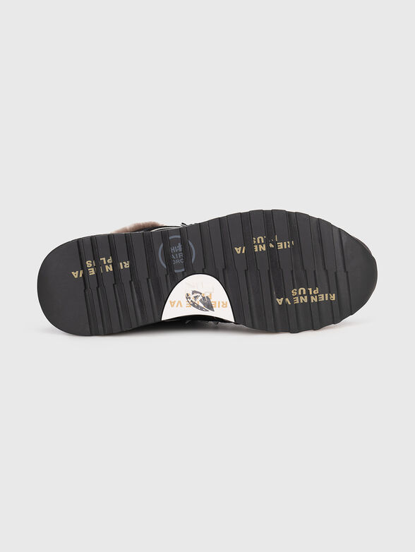 LANDER textile and suede sneakers - 5
