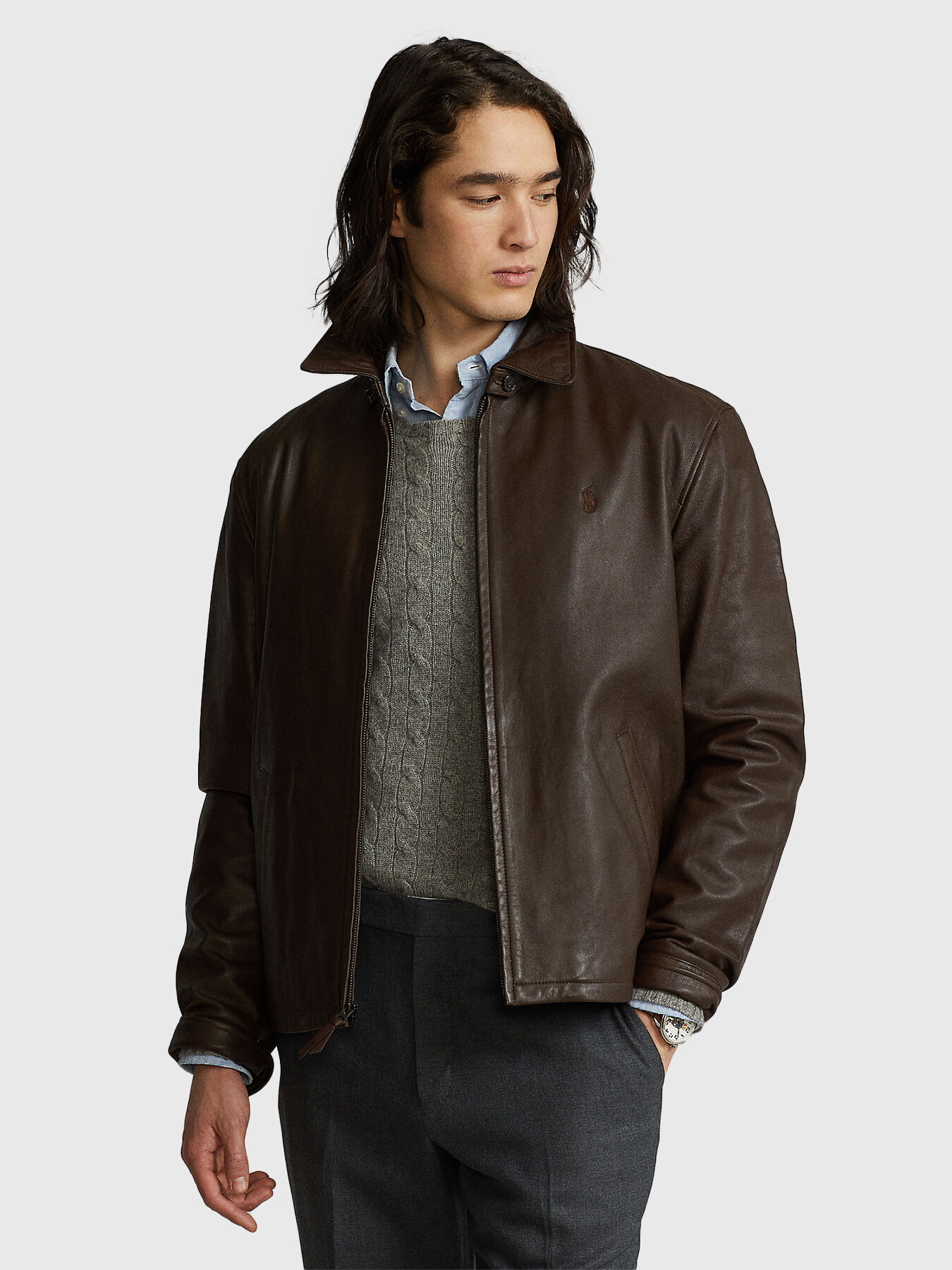 Ralph lauren maxwell leather jacket outlet