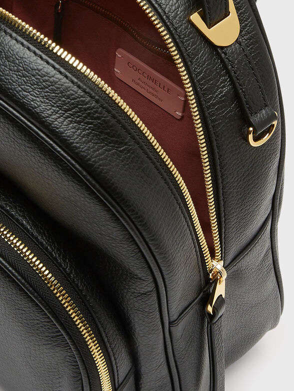 LEA leather backpack in light beige color - 5