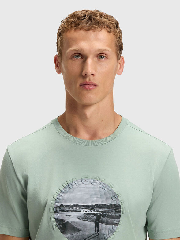 Cotton T-shirt with print - 4