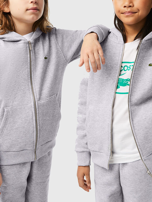 Unisex hooded sweatshirt with zip - 1