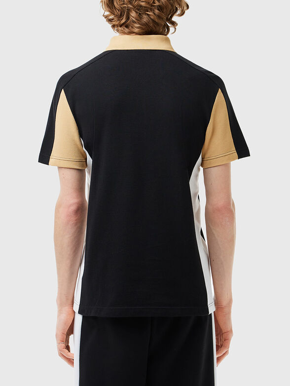 Cotton piqu&eacute; colourblock polo shirt - 2