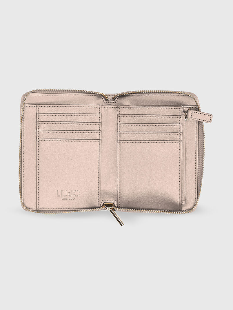 Small wallet with gold logo - 3