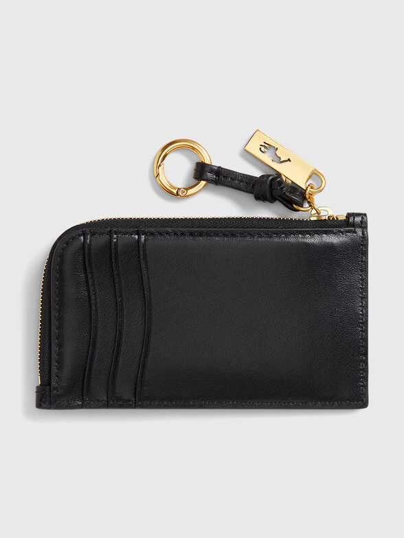 Leather cardholder with logo - 2