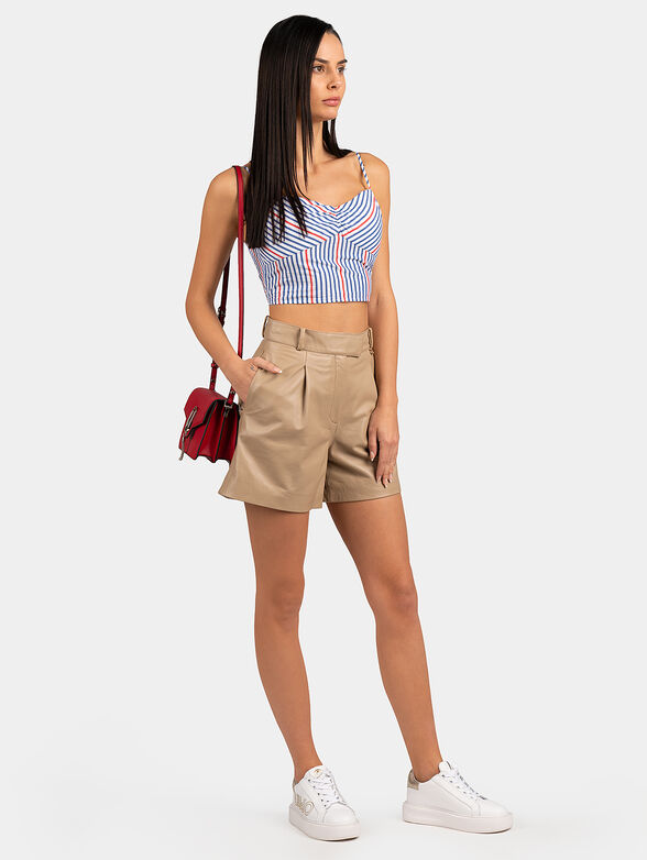 JUNE striped top with red accents - 2