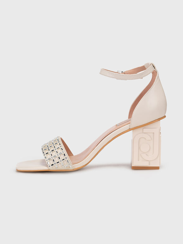 VIOLET black heeled sandals - 4