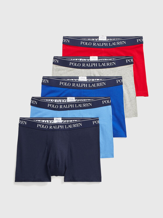 Set of five pairs of boxers with logo accents - 1