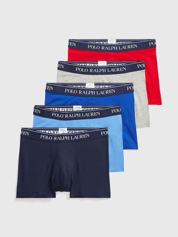 Set of five pairs of boxers with logo accents - 1