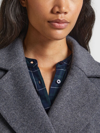 MADISON black wool blend coat  - 5