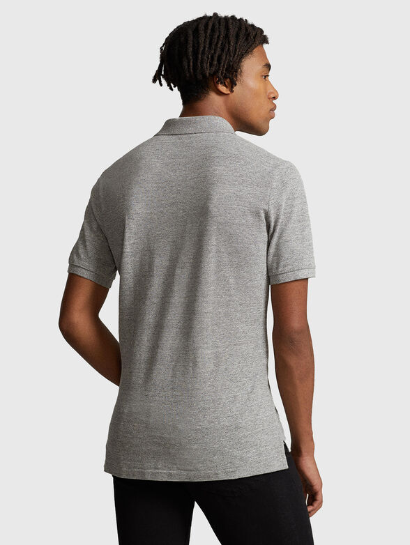 Grey cotton Polo-shirt - 3