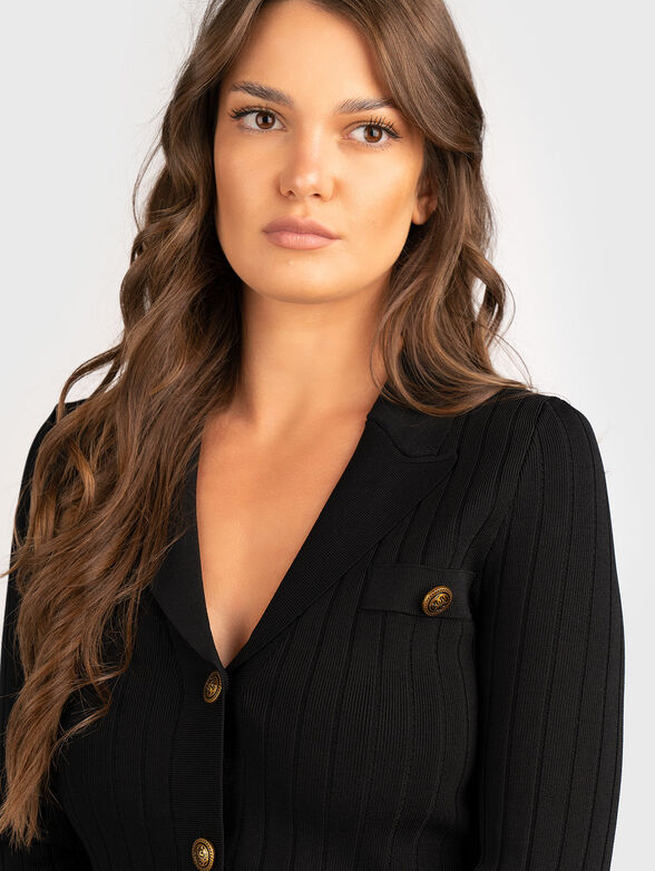 Short cardigan with accent buttons - 4