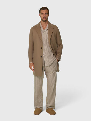 Single breasted cashmere coat - 3