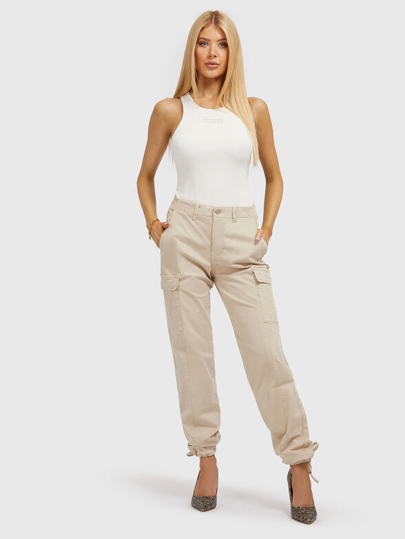 GUENDALINA black bodysuit with logo detail - 2