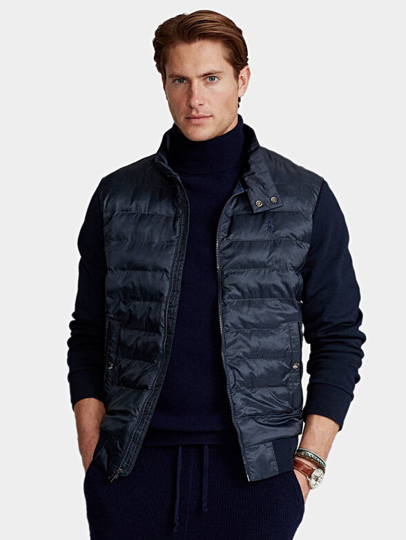 Hybrid jacket in dark blue - 4