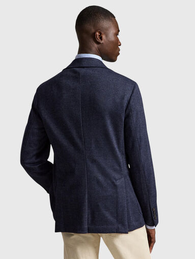 Single-breasted jacket with a herringbone pattern - 3