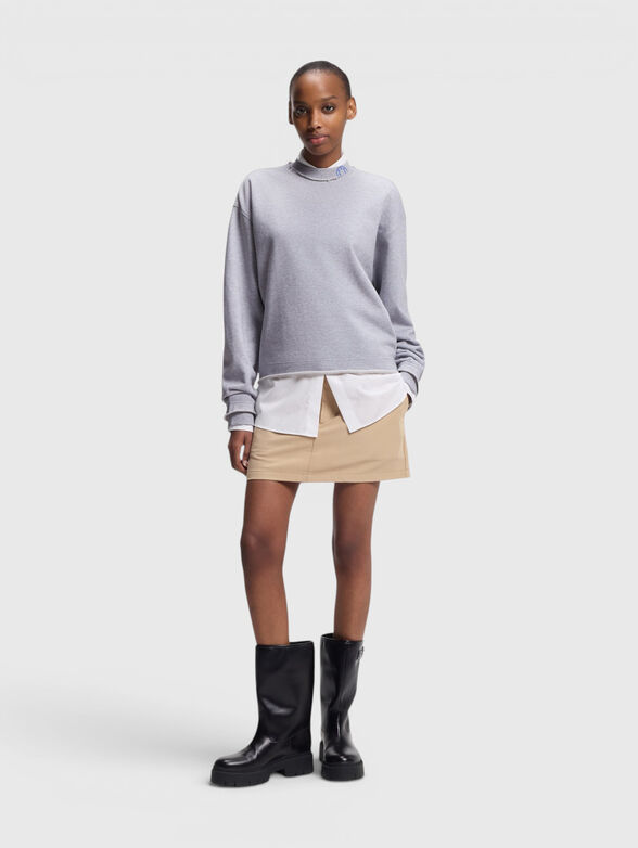 DISMUDGE sweatshirt with accent sleeves - 2