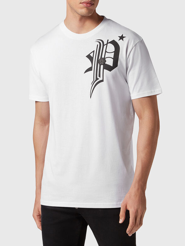 Accent back print T-shirt  - 1