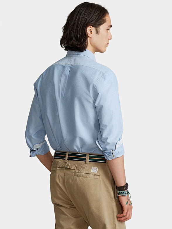 Blue cotton shirt - 3