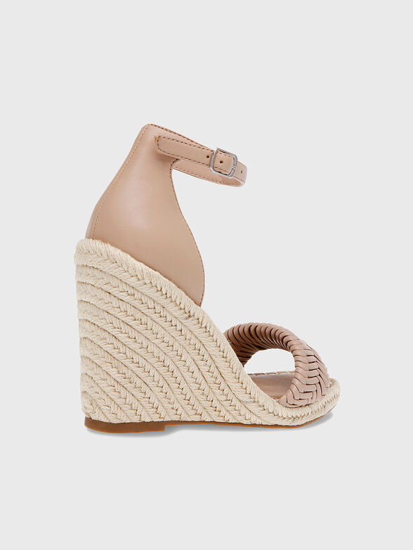 MISTIE  beige platform espadrilles - 3