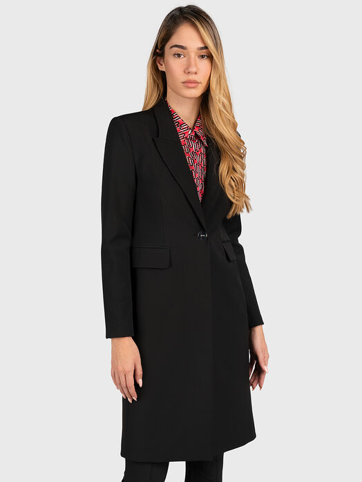 Black pencil coat