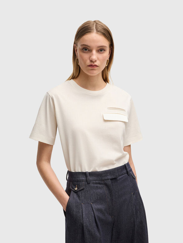 T-shirt with decorative pocket  - 1