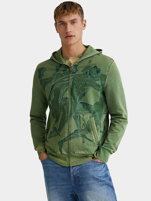 ARNOLD sweatshirt with zip and hood - 1