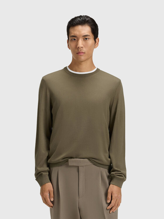 Wool sweater in gray - 1