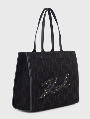 K/SKUARE bag with monogram print - 3