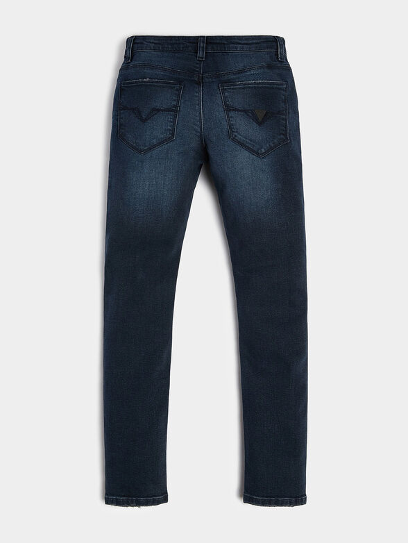 Navy blue skinny jeans - 2