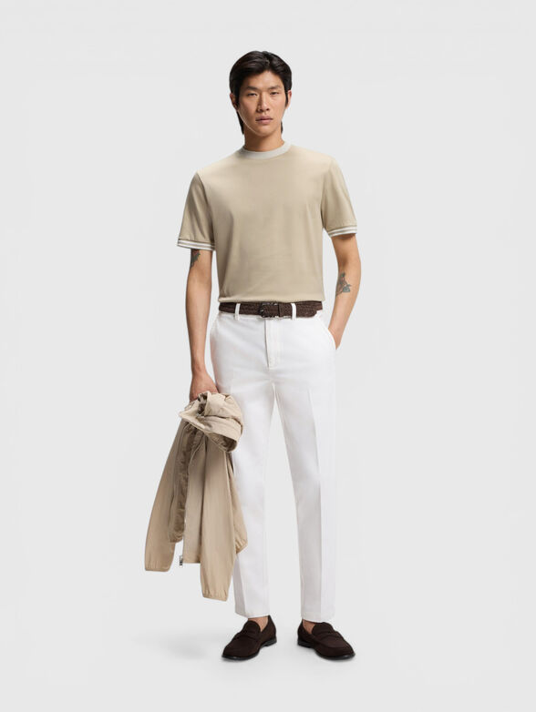 Beige cotton T-shirt - 2