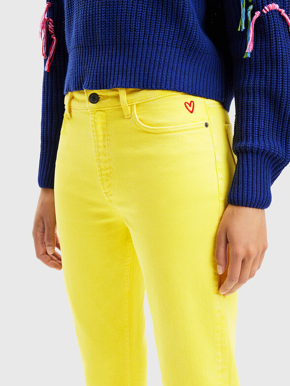 Blue straight jeans - 3