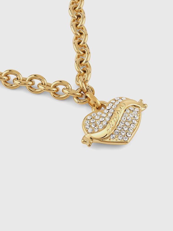 HEART bracelet with rhinestones - 3