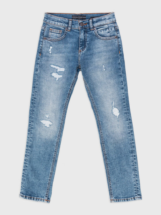 Slim jeans with accent rips  - 1