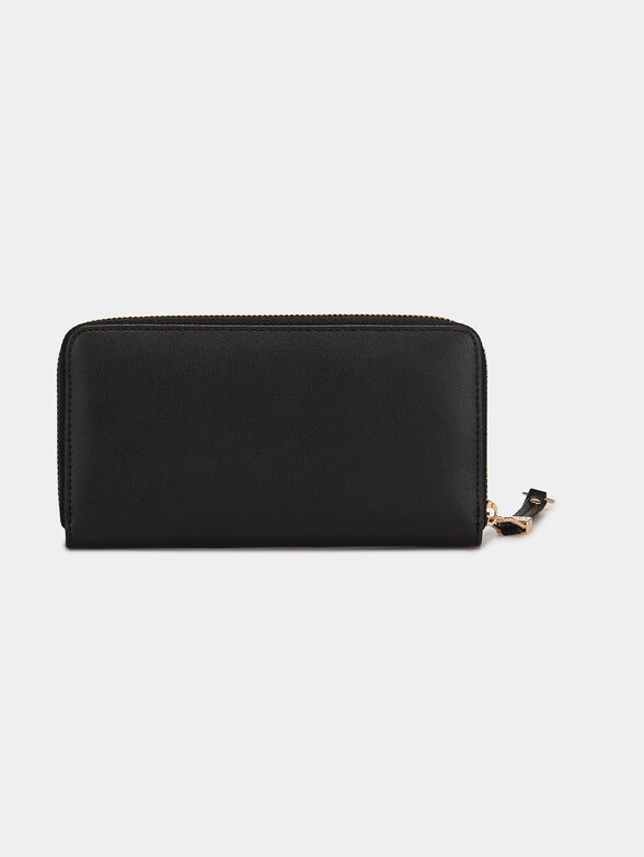 Beige purse with golden logo detail - 2