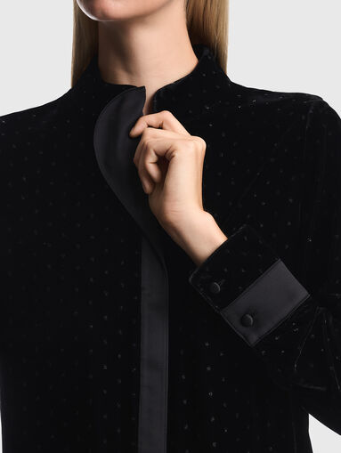 Black velvet shirt - 5