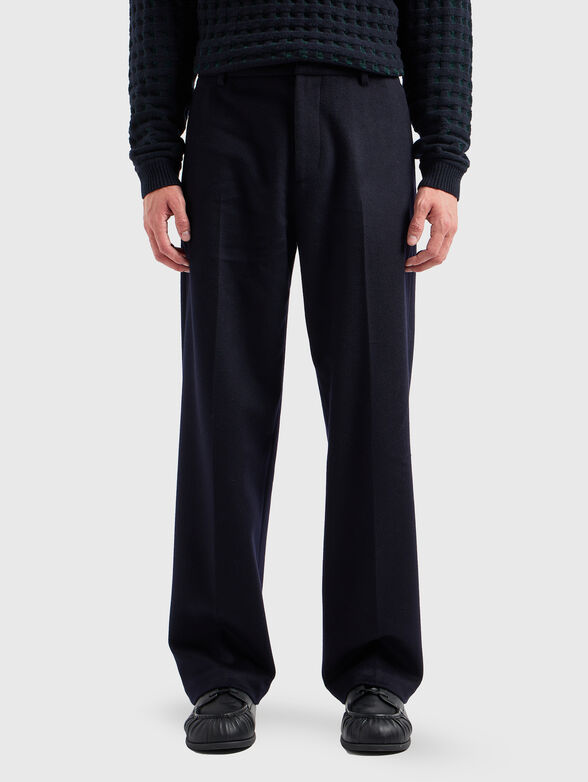 Wool blend trousers - 1