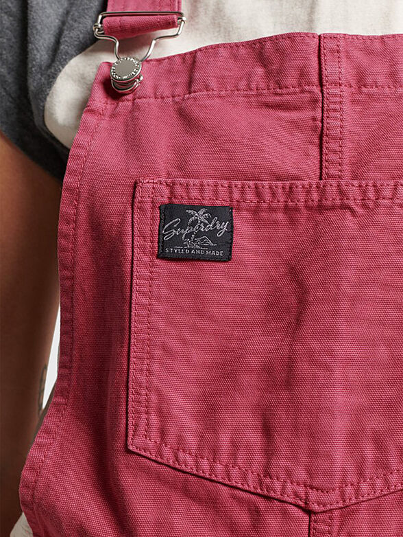 VINTAGE CANVAS short jumpsuit - 4