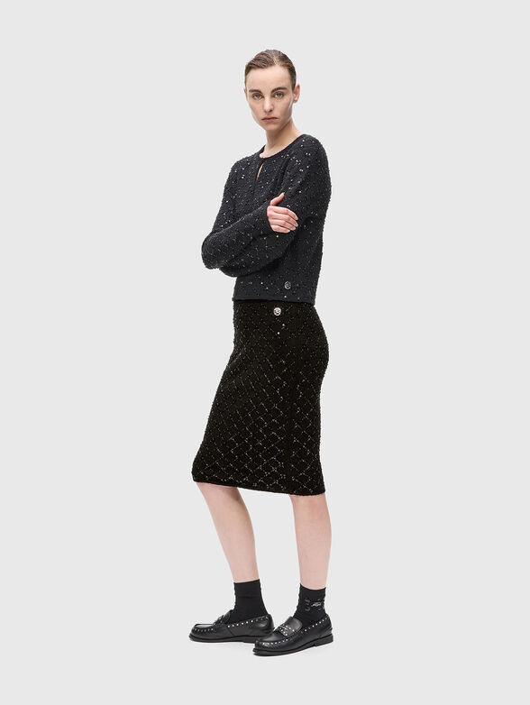 Sequin knit skirt - 4