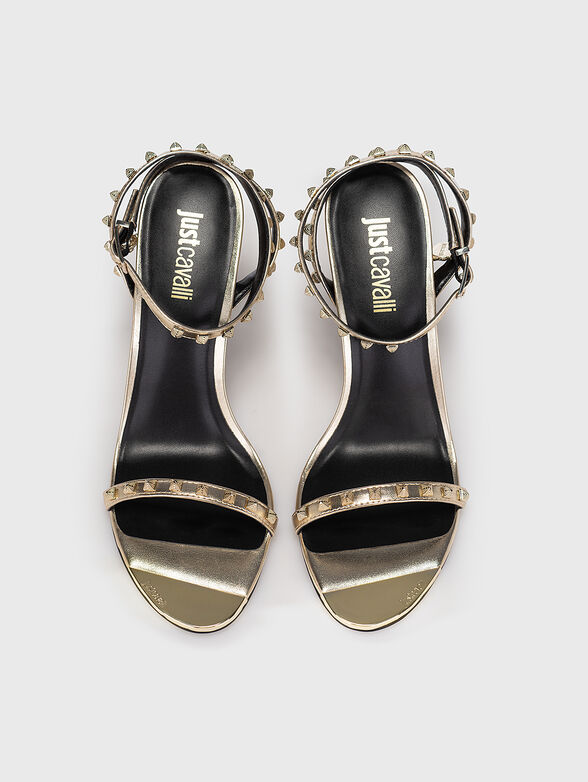 FONDO TAHLIA DIS. W10 golden heeled sandals  - 6