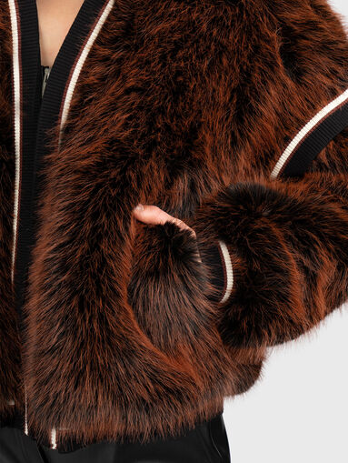 Bomber jacket with contrasting trim - 5