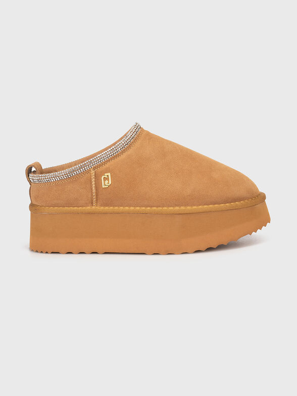 JANE 02 suede platform mules - 1